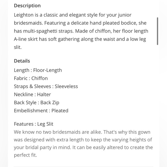 NWT- Azazie Leighton JBD (Size J14)- Color: Neptune - Picture 11 of 13